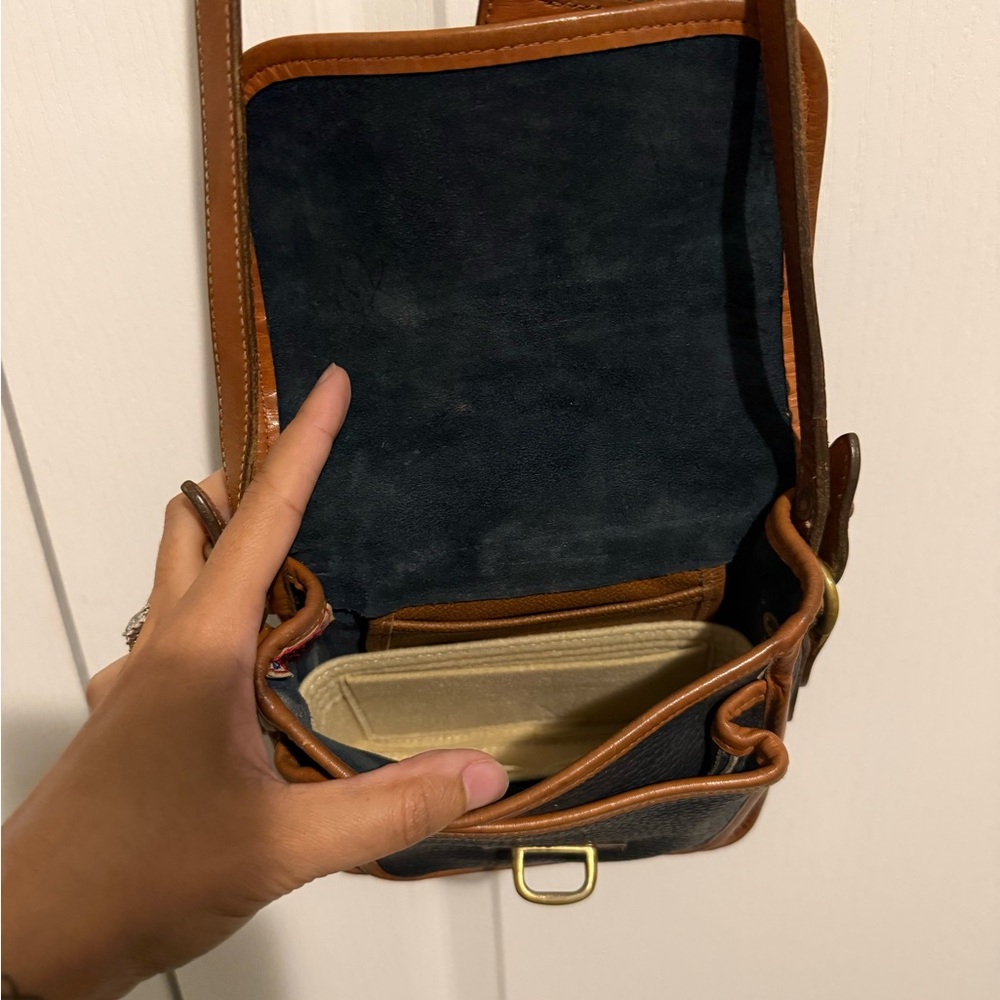 Dooney & Bourke Blue and Brown Small Leather Bag - Picture 8 of 10